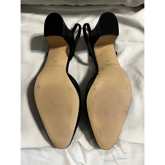 Marc Fisher Laynie Block Heel Pump Slingback in Black Women’s Size 10M - Picture 5 of 5